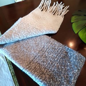 Mer:Sea." Always by the Sea" Gray Ombre Travel Wrap Scarf.